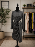 Luxirio Women’s Elegant Long Sleeve Midi Dress